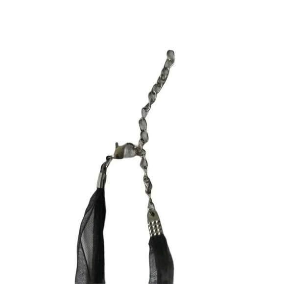 Handmade Glass Pendant & Earring  Set, Copper/Black - Picture 6 of 7